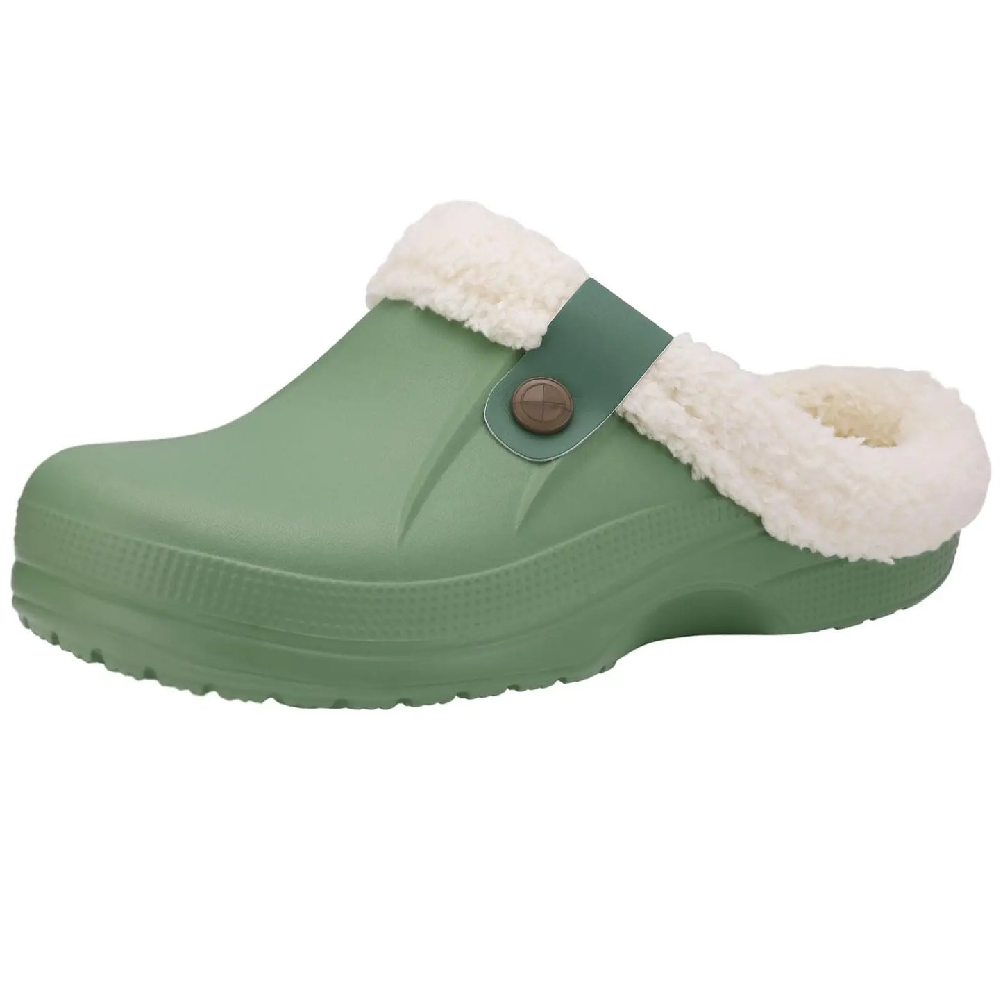 Asgard Winter Fur Furry Slippers For Men Outdoor Fashion Waterproof Plush Cotton Slippers Indoor Warm Cozy Non-slip Home Shoes