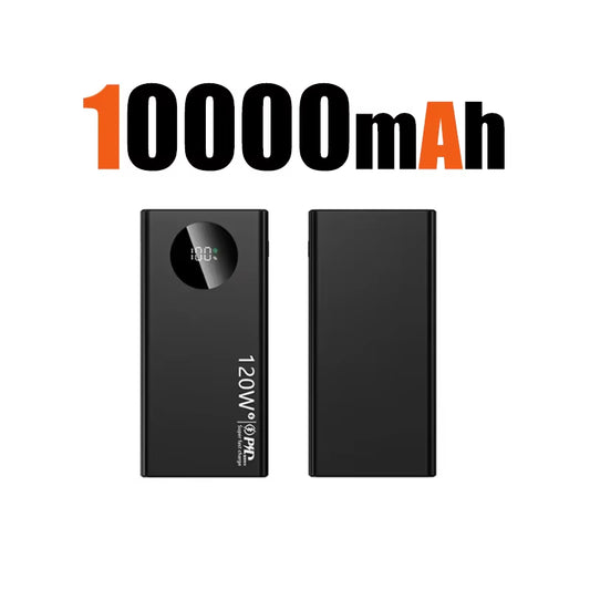 Experience Ultimate Power with the 120W 50000mAh High Capacity Power Bank - Fast Charging for All Your Devices!