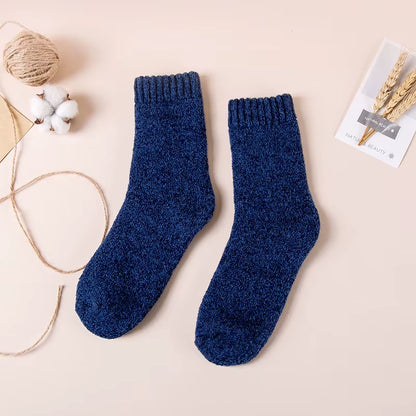 Experience Ultimate Comfort with Our Winter Men's Merino Wool Socks - Super Thick, Warm, and Stylish! Get 3 Pairs of High-Quality Casual Socks for the Cold Season!