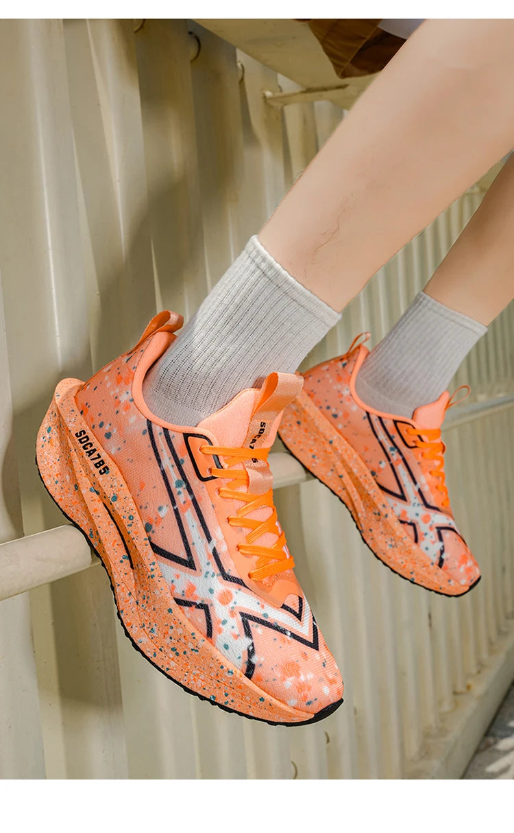 Men Sports Running Shoes Casual Marathon Breathable Lightweight Women's Comfortable Athletic Nonskid Walking Sneakers Outdoors