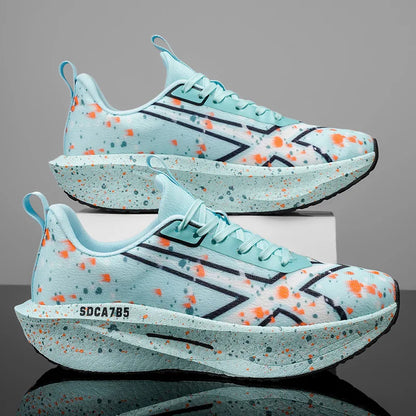 Men Sports Running Shoes Casual Marathon Breathable Lightweight Women's Comfortable Athletic Nonskid Walking Sneakers Outdoors