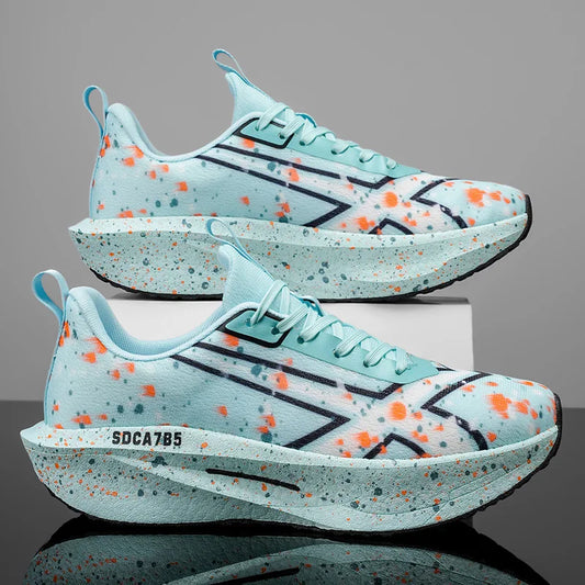 Men Sports Running Shoes Casual Marathon Breathable Lightweight Women's Comfortable Athletic Nonskid Walking Sneakers Outdoors