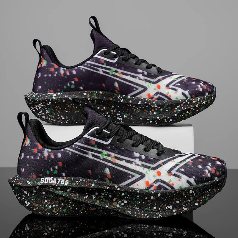 Men Sports Running Shoes Casual Marathon Breathable Lightweight Women's Comfortable Athletic Nonskid Walking Sneakers Outdoors