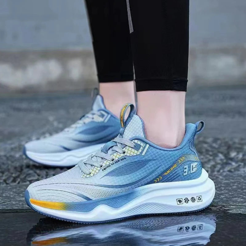 Men's Sneakers Breathable Running Shoes Lightweight Platform Shoes Comfortable Soft Casual Shoes Outdoor Non Slip Tennis Shoe