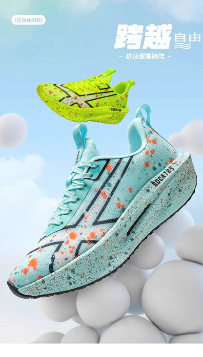 Men Sports Running Shoes Casual Marathon Breathable Lightweight Women's Comfortable Athletic Nonskid Walking Sneakers Outdoors