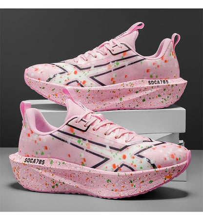 Men Sports Running Shoes Casual Marathon Breathable Lightweight Women's Comfortable Athletic Nonskid Walking Sneakers Outdoors