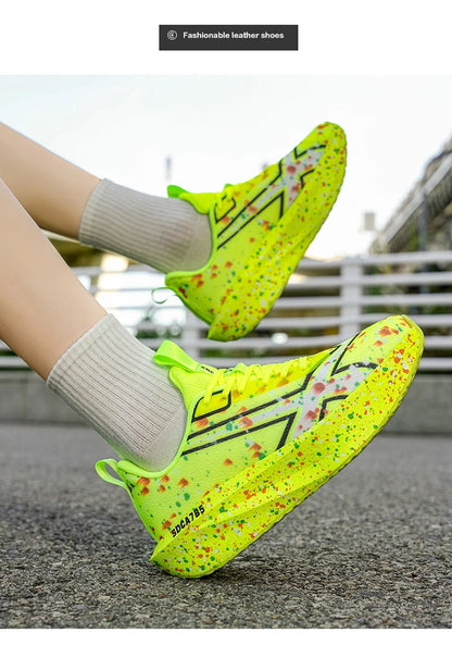 Men Sports Running Shoes Casual Marathon Breathable Lightweight Women's Comfortable Athletic Nonskid Walking Sneakers Outdoors