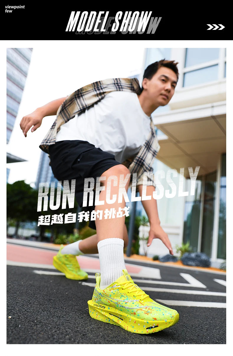 Marathon Carbon Plate Air Cushion Men Sports Running Shoes Breathable Lightweight Women's Comfortable Athletic Nonskid Sneakers