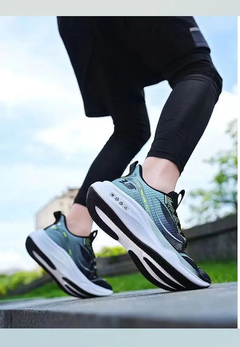 Men's Sneakers Casual Breathable Sports Shoes Men Anti Slip Wear-resistant Running Shoes Outdoor Walking Training Tennis Shoes