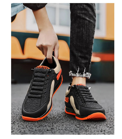 2025 New Men Sneakers Fashion Thick Sole Men Casual Shoes Luxury Breathable Outdoor Male Running Shoes Lace-Up Mens tennis Shoes
