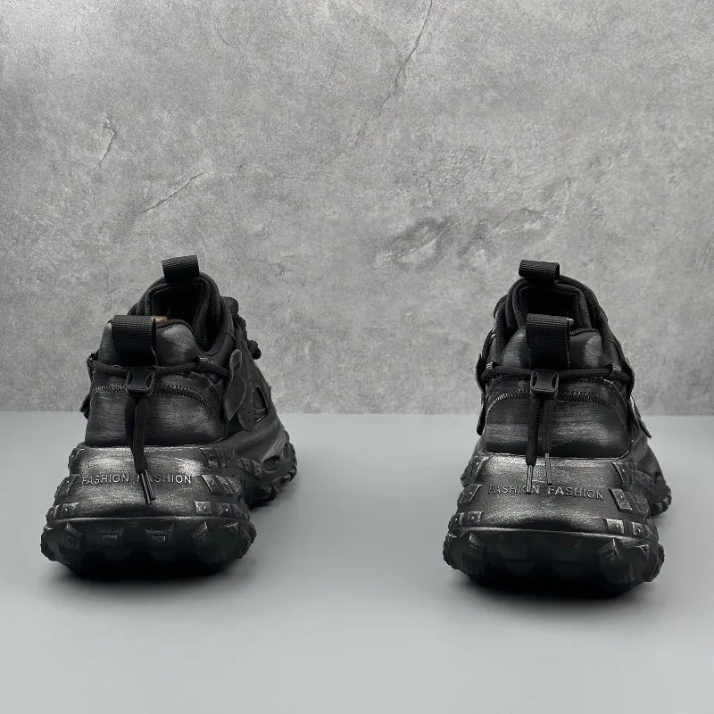 Men's Thick Sole Sneakers Fashion Casual Shoes Designer Platform Height Increasing Sports Shoes for Men Street Style Tennis Shoe