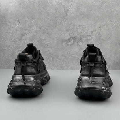 Men's Thick Sole Sneakers Fashion Casual Shoes Designer Platform Height Increasing Sports Shoes for Men Street Style Tennis Shoe