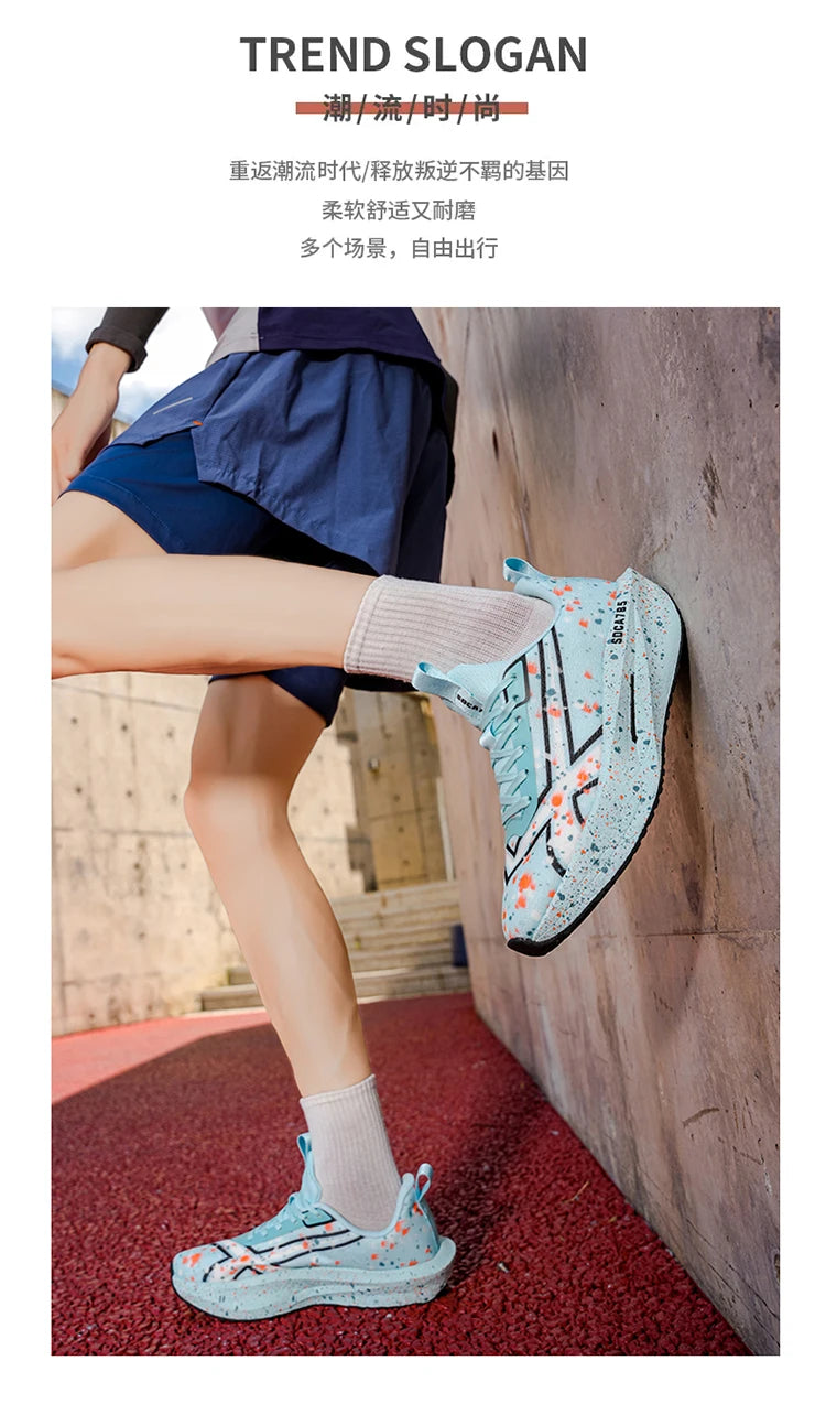 Men Sports Running Shoes Casual Marathon Breathable Lightweight Women's Comfortable Athletic Nonskid Walking Sneakers Outdoors