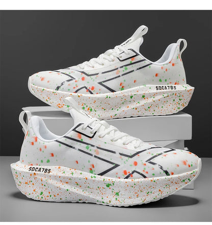 Men Sports Running Shoes Casual Marathon Breathable Lightweight Women's Comfortable Athletic Nonskid Walking Sneakers Outdoors