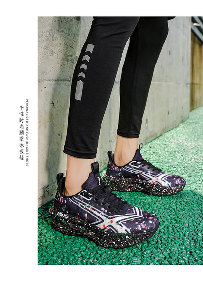 Men Sports Running Shoes Casual Marathon Breathable Lightweight Women's Comfortable Athletic Nonskid Walking Sneakers Outdoors