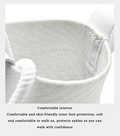 Trainers Breathable Soft Sole Sports Casual Shoes Fashion Lace-up Thick-soled White Shoes Tenis Masculino Mens White Sneakers