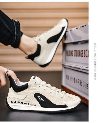 2025 New Men Sneakers Fashion Thick Sole Men Casual Shoes Luxury Breathable Outdoor Male Running Shoes Lace-Up Mens tennis Shoes