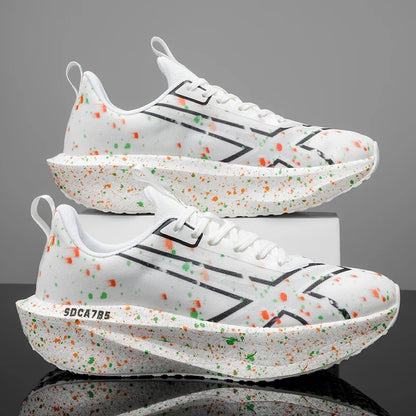 Men Sports Running Shoes Casual Marathon Breathable Lightweight Women's Comfortable Athletic Nonskid Walking Sneakers Outdoors