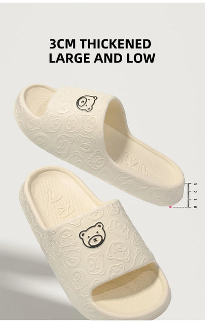 Summer Home Use EVA Slippers for Women Cute Cartoon Design Indoor Comfortable Slip-On Shoes