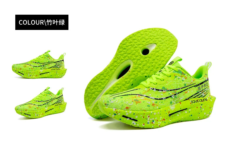 Marathon Carbon Plate Air Cushion Men Sports Running Shoes Breathable Lightweight Women's Comfortable Athletic Nonskid Sneakers