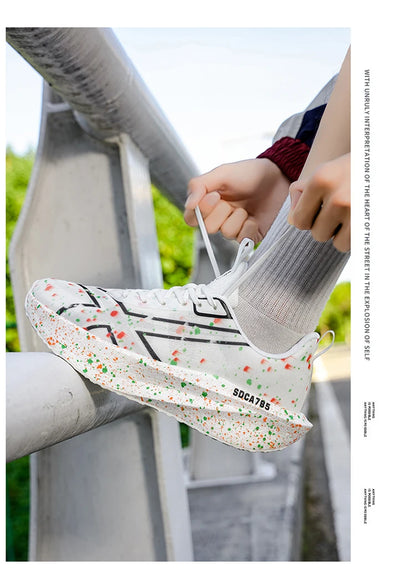 Men Sports Running Shoes Casual Marathon Breathable Lightweight Women's Comfortable Athletic Nonskid Walking Sneakers Outdoors