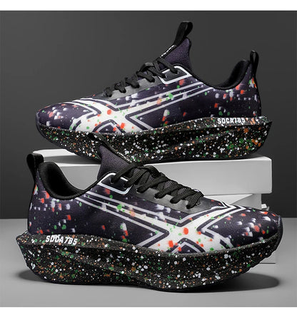 Men Sports Running Shoes Casual Marathon Breathable Lightweight Women's Comfortable Athletic Nonskid Walking Sneakers Outdoors