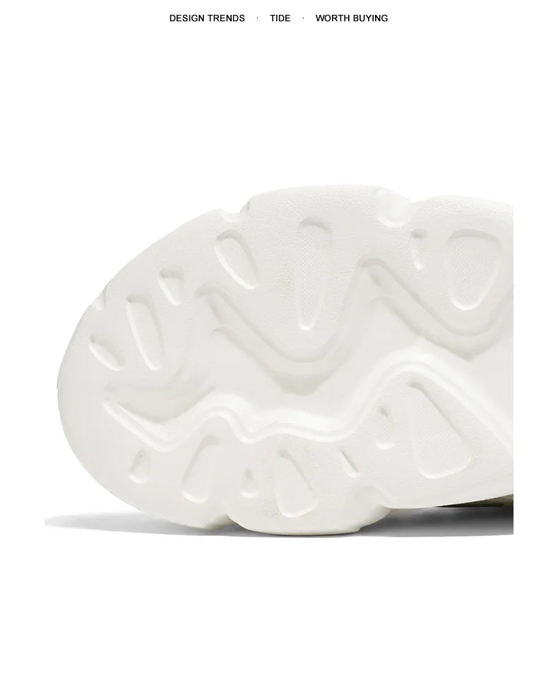 Men's Low-Top Sneakers for Autumn 2025 - Breathable Mesh, Slip-Resistant Thick-Sole Running Shoes, Trendy Outdoor Casual Shoes‌