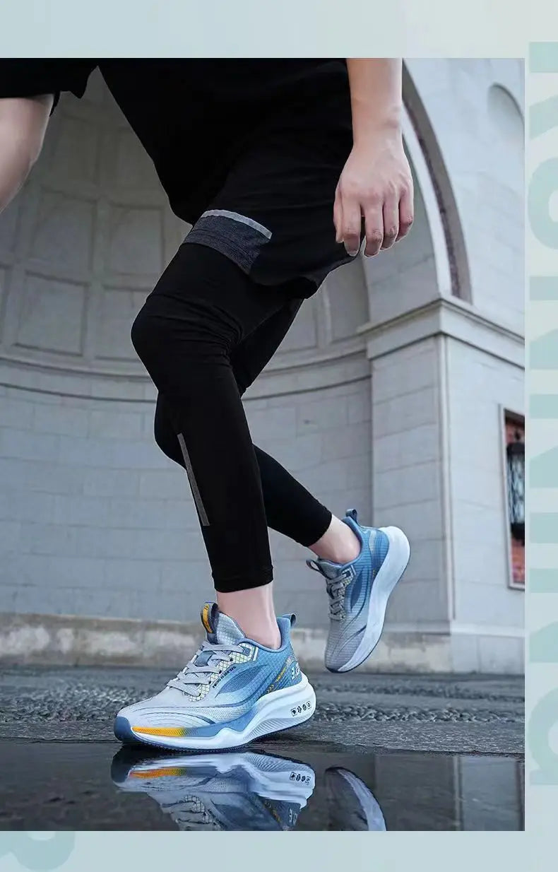 Men's Sneakers Casual Breathable Sports Shoes Men Anti Slip Wear-resistant Running Shoes Outdoor Walking Training Tennis Shoes