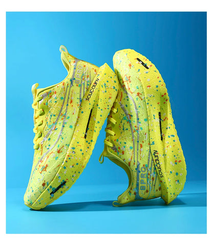 Marathon Carbon Plate Air Cushion Men Sports Running Shoes Breathable Lightweight Women's Comfortable Athletic Nonskid Sneakers