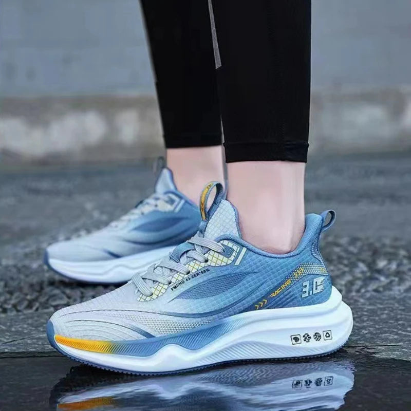 Men's Sneakers Breathable Running Shoes Lightweight Platform Shoes Comfortable Soft Casual Shoes Outdoor Non Slip Tennis Shoe