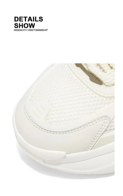 Men's Low-Top Sneakers for Autumn 2025 - Breathable Mesh, Slip-Resistant Thick-Sole Running Shoes, Trendy Outdoor Casual Shoes‌