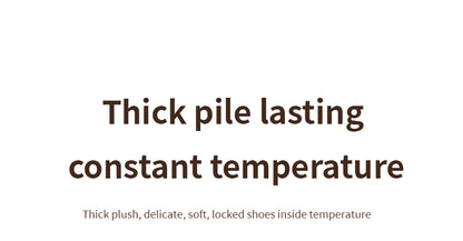 New Fluffy Men's Slippers Winter with Thick Sole for Indoor Anti-Slip and Warmth at Home with Fur Lining for Couples