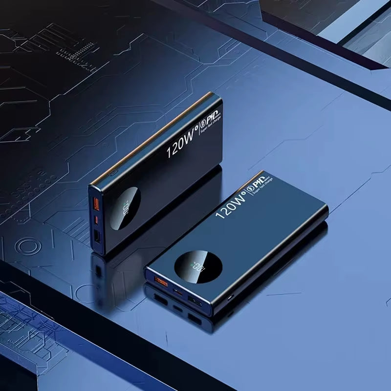 Experience Ultimate Power with the 120W 50000mAh High Capacity Power Bank - Fast Charging for All Your Devices!