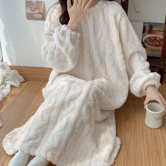 Cozy Coral Fleece Sleep Gown